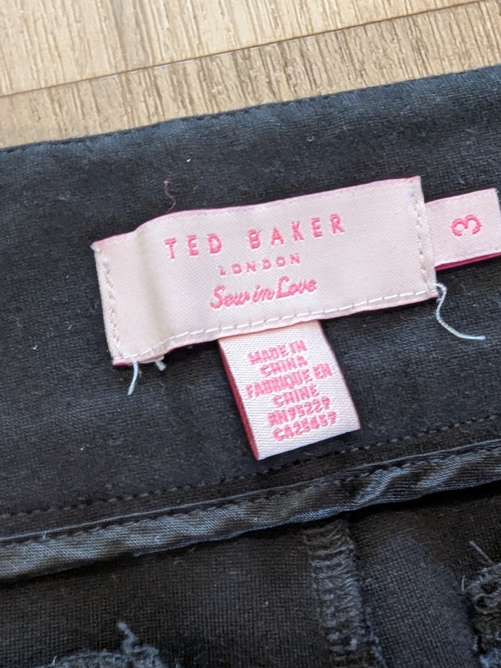 Ted Baker Black Textured Jacquard Slim Pants - Picture 9 of 9